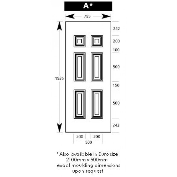 Replacement uPVC Full Door Panel Insert A1
